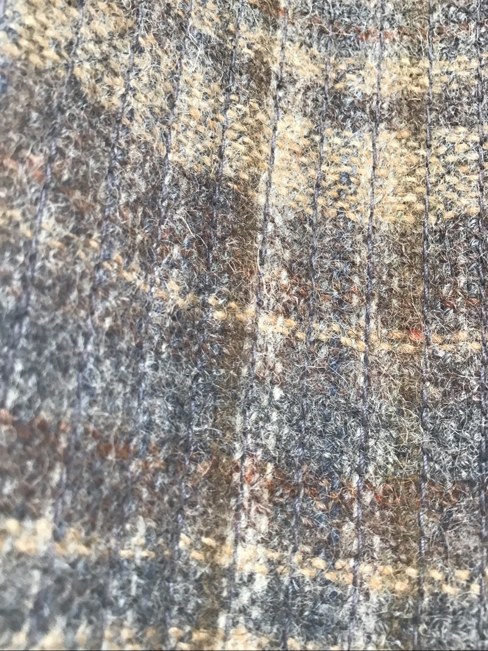 VTG Dobbs 5th Avenue NY Men's Plaid Wool Blend Gray Brown Plaid Fedora Hat 7 5/8 - Picture 9 of 10